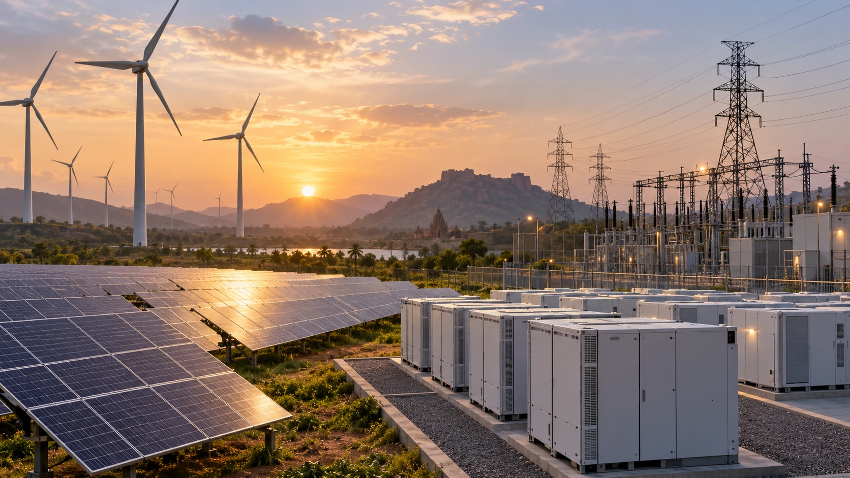 solar+wind and BESS