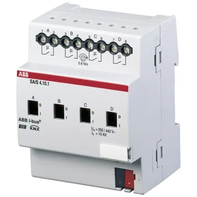 ‏رله ⁦KNX ABB⁩، ۴ کانال ⁦10 AX⁩ – ⁦SA/S 4.10.1⁩