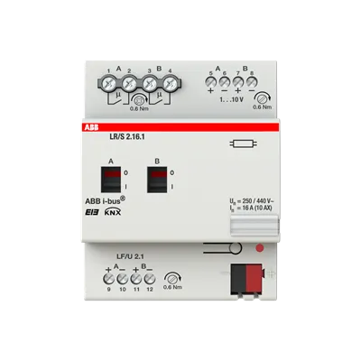 ‏کنترلر روشنایی ⁦KNX ABB⁩، ۲ کانال ⁦1–10 V⁩ – ⁦LR/S 2.16.1⁩