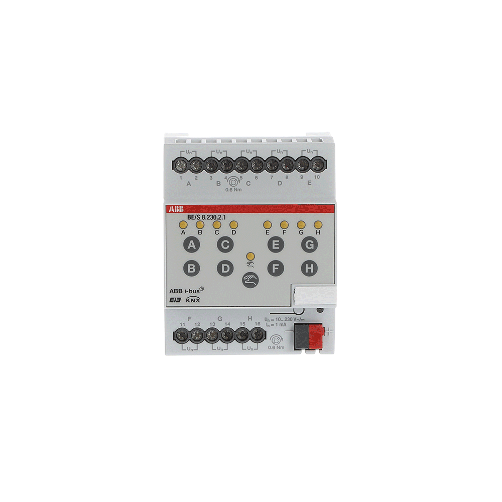‏ورودی باینری ⁦KNX ABB⁩، ۸ کانال ⁦10–230 V⁩ – ⁦BE/S 8.230.2.1⁩