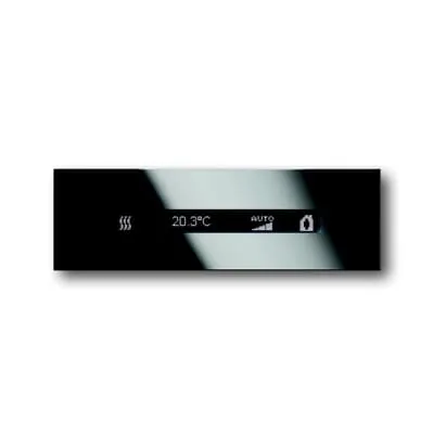‏نوار انتهایی بالا هوشمند ⁦ABB Busch-priOn⁩، شیشه مشکی – ⁦6351/08-825-500⁩