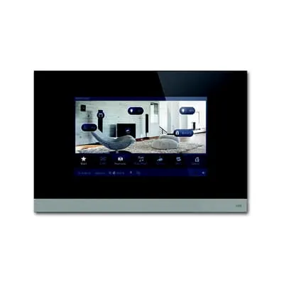 [8136/09-825-500] ‏پنل لمسی ⁦ABB Busch-ComfortTouch⁩، شیشه مشکی – ⁦8136/09-825-500⁩